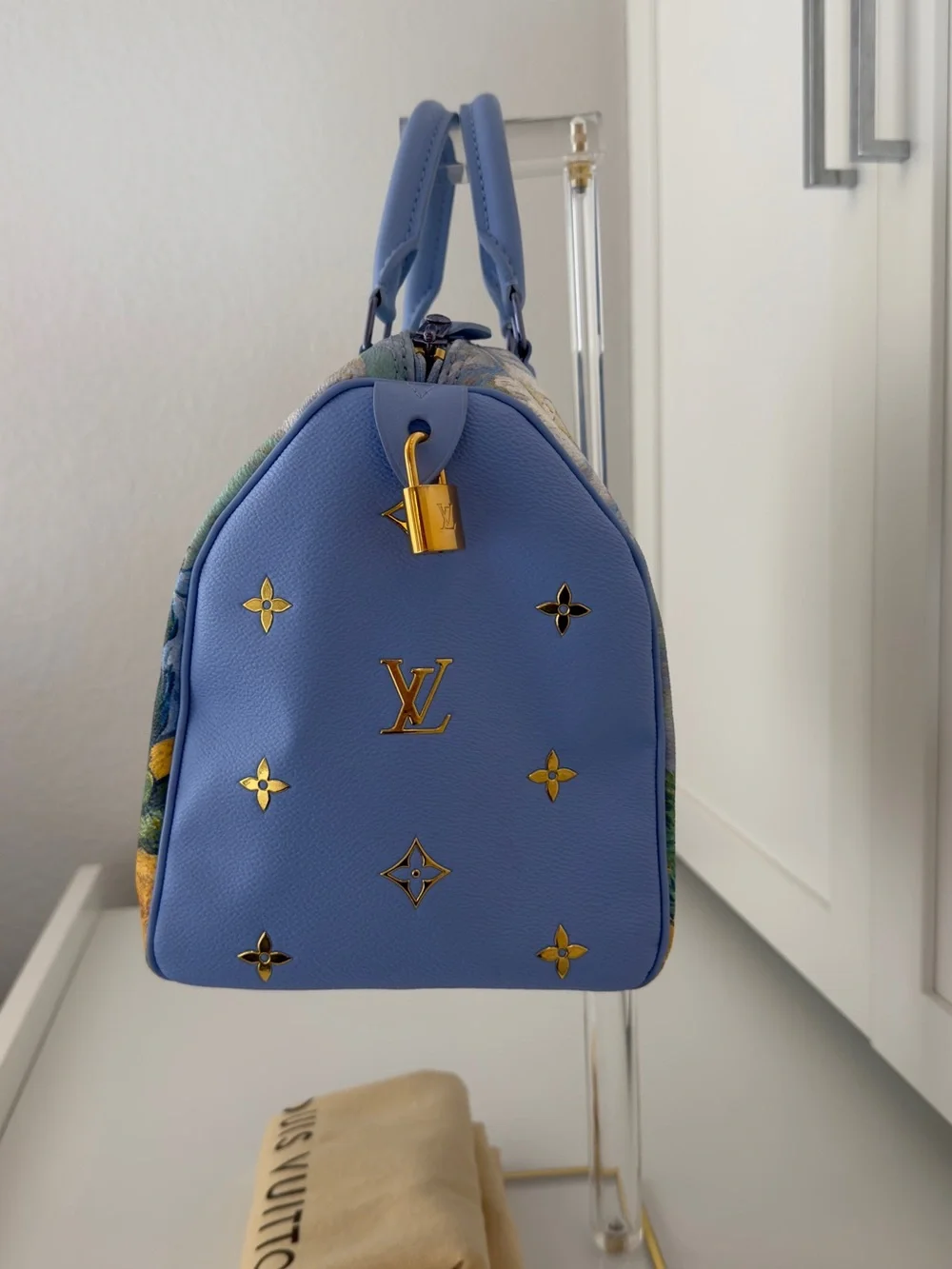 Van Gogh Blue Art-Print Satchel Bag